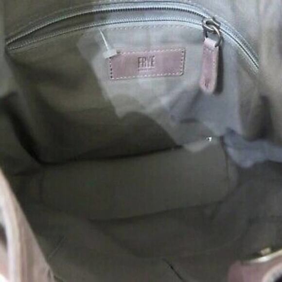 FRYE MELISSA LEATHER DRAWSTRING HOBO BAG PURSE NEW AMETHYST - Picture 12 of 13